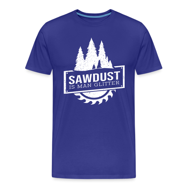 Sawdust is Man Glitter Men's Premium T-Shirt - royal blue