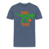 Trick Rawr Treat Dinosaur Halloween Men's Premium T-Shirt - heather blue