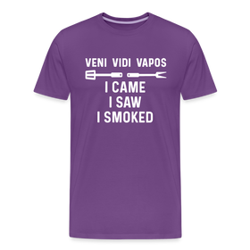 Veni Vidi Vapos I Came I Saw I Smoked: BBQ Smoker Men's Premium T-Shirt