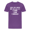 Veni Vidi Vapos I Came I Saw I Smoked: BBQ Smoker Men's Premium T-Shirt