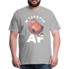 Cat Majestic AF Funny Men's Premium T-Shirt - heather gray