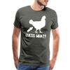 Guess What Chicken Butt Men's Premium T-Shirt - asphalt gray