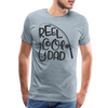 Reel Cool Dad Funny Fishing Premium T-Shirt - heather ice blue