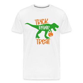 Trick Rawr Treat Dinosaur Halloween Men's Premium T-Shirt