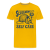 Screaming is Self Care Possum Funny Men's Premium T-Shirt