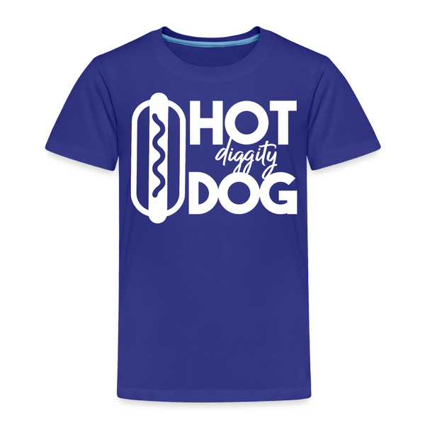 Hot Diggity Dog Funny Grilling Toddler Premium T-Shirt - royal blue