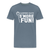 Camper's Have S'More Fun! Funny Camping Men's Premium T-Shirt - steel blue