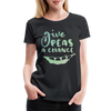 Give Peas a Chance Pun Women’s Premium T-Shirt - black