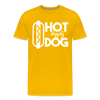 Hot Diggity Dog Funny Grilling Men's Premium T-Shirt - sun yellow