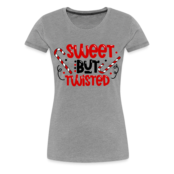 Sweet But Twisted Candy Cane Women’s Premium T-Shirt - heather gray