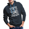 Life Begins After Coffee Men’s Premium Hoodie - navy