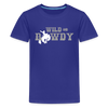 Wild and Rowdy Cowboy Kids' Premium T-Shirt - royal blue