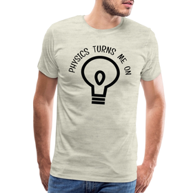 Physics Turns Me On Funny Geek Men's Premium T-Shirt