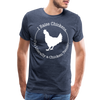 Chicken Tender Funny Men's Premium T-Shirt - heather blue