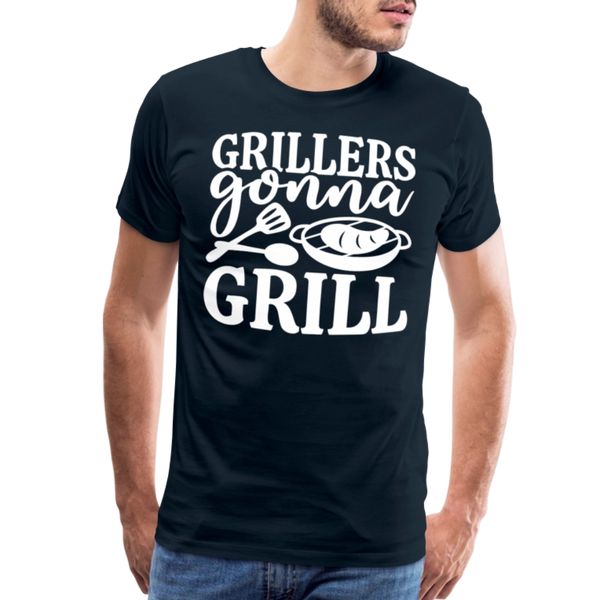 Grillers Gonna Grill BBQ Men's Premium T-Shirt - deep navy