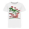 Dinosaur Fa-Rawr Rawr T-Rex in Santa Hat Christmas Toddler Premium T-Shirt
