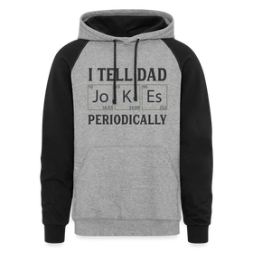 I Tell Dad Jokes Periodically Colorblock Hoodie