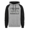 I Tell Dad Jokes Periodically Colorblock Hoodie