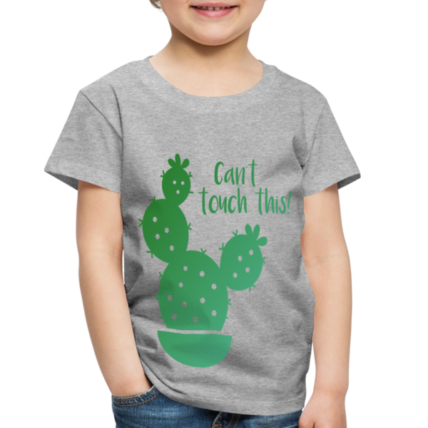 Can't Touch This! Cactus Pun Toddler Premium T-Shirt - heather gray