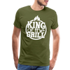 King of the Grill Father's Day BBQ Men's Premium T-Shirt - olive green