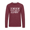 FATHER The Noble Element Periodic Elements Men's Premium Long Sleeve T-Shirt - heather burgundy