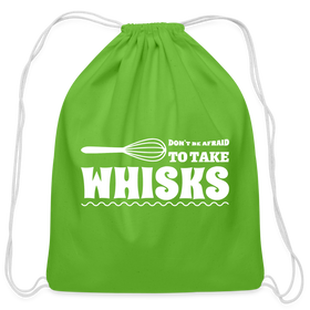 Don't be Afraid to Take Whisks Cotton Drawstring Bag
