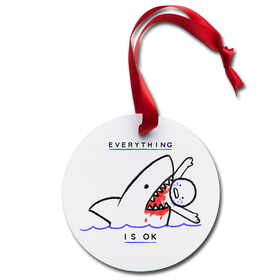 Everything is OK Shark Holiday Ornament