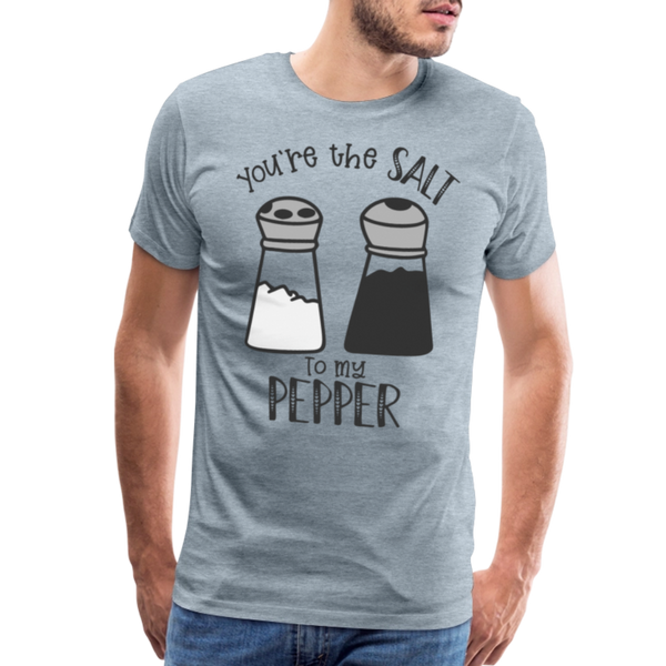 You're the Salt to my Pepper Funny Love Men's Premium T-Shirt - heather ice blue