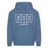 Boo the Element of Surprise Dad Jokes Halloween Men's Hoodie - denim blue