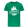 Sawdust is Man Glitter Men's Premium T-Shirt - kelly green