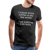 I Either Drink Coffee or Say Bad Words Men's Premium T-Shirt - black