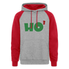 Ho to the Third Power Christmas Unisex Colorblock Hoodie