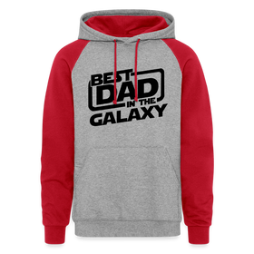 Best Dad in the Galaxy Colorblock Hoodie