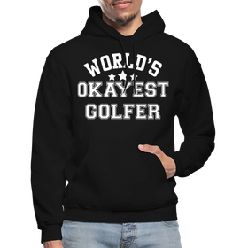 World's Okayest Golfer Gildan Heavy Blend Adult Hoodie