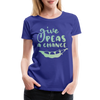 Give Peas a Chance Pun Women’s Premium T-Shirt - royal blue