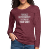 Funny Autocorrect Women's Premium Long Sleeve T-Shirt