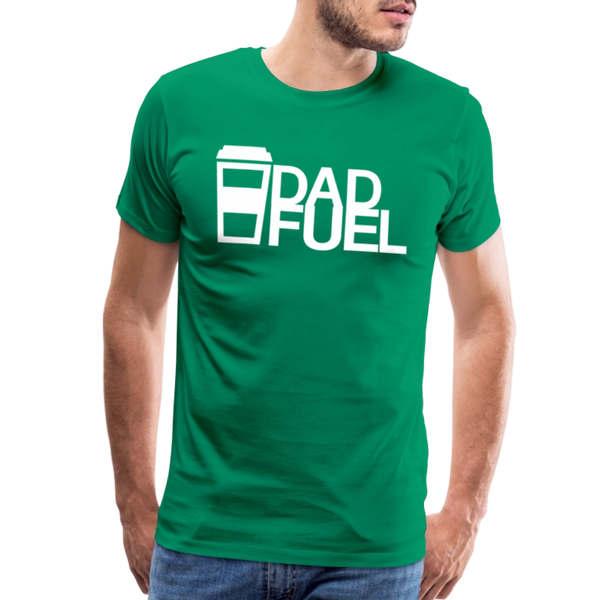 Dad Fuel Funny Coffee Men's Premium T-Shirt - kelly green
