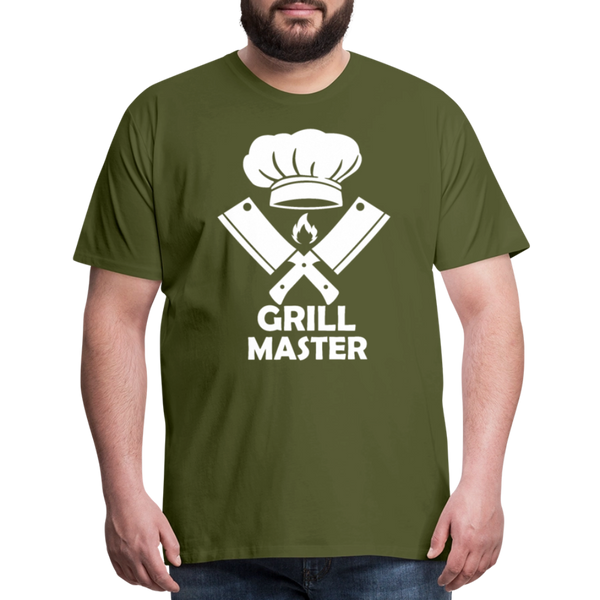 Grill Master BBQ Men's Premium T-Shirt - olive green