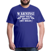 Warning May Talk About my Meat Men's Premium T-Shirt
