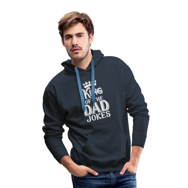 King of the Dad Jokes Men’s Premium Hoodie - navy