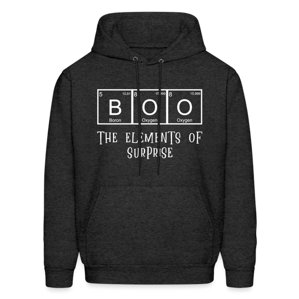 Boo the Element of Surprise Dad Jokes Halloween Men's Hoodie - charcoal grey