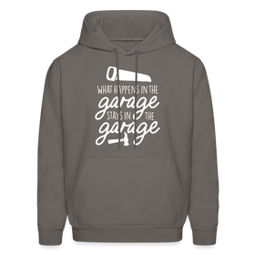 What Happens in the Garage Stays in the Garage Men's Hoodie