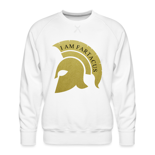 I Am Fartacus Men's Premium Sweatshirt - white
