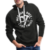 Measure Once Cuss Twice Funny Woodworking Men’s Premium Hoodie - charcoal grey