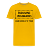 Surviving Fatherhood One Beer at a Time Men's Premium T-Shirt