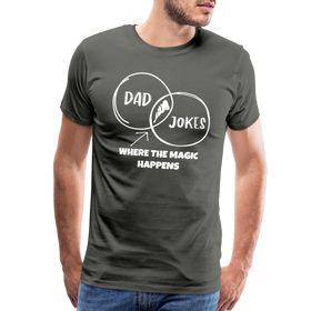 Funny Dad Jokes Venn Diagram Short-Sleeve T-Shirt