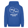 Dad Jokes Where the Magic Happens Funny Men's Hoodie - royal blue