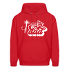 One Fly Dad Fly Fishing Father's Day Men's Hoodie - red