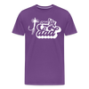 One Fly Dad Fly Fishing Men's Premium T-Shirt - purple