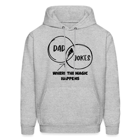 Dad Jokes Where the Magic Happens Funny Men's Hoodie